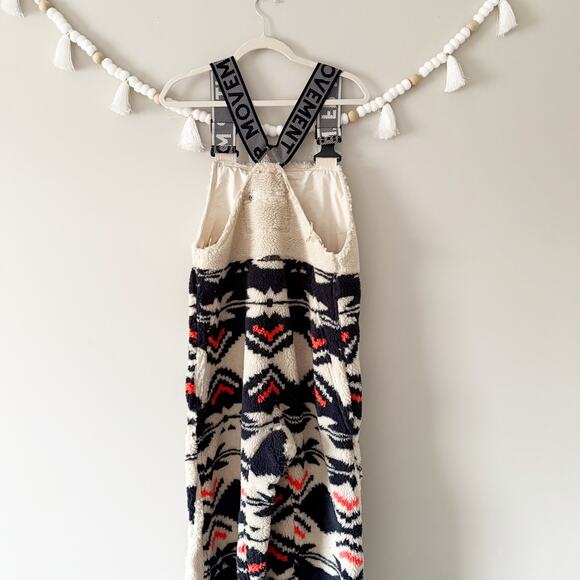 NWT FP Movement Printed Hit The Slopes Salopette Black Fairisle Combo Size Small - Picture 13 of 13